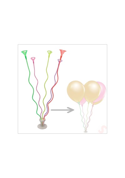 Spiral 50 Cm, 5'li Balon Standı Balonlar Hariç