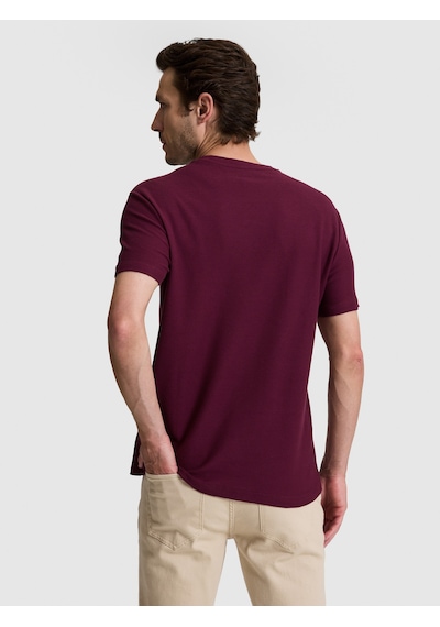 Cacharel Erkek Bordo Tişört 50328374-vr014 Kirmizi