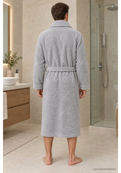 Özdilek Kadın/erkek Unisex Pamuklu Bornoz Xl - Gri