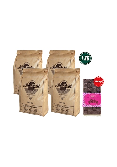 Nuri Toplar Günlük Taze Çekim Türk Kahvesi 1KG Çikolata Hediyeli