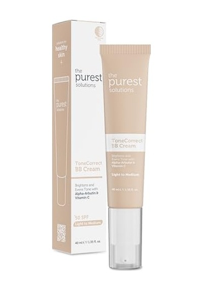 The Purest Solutions Bb Cream Tone Correct 40 Ml Light To Medium 00