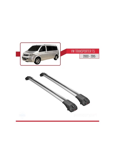 Volkswagen T5 2003-2015 Arası İle Uyumlu Ace-1 Ara Atkı Tavan Barı Gri