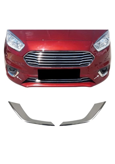 Ford Courier Krom Sis Farı Çerçevesi 2 Prç. 2018 ve üzeri P.Çelik