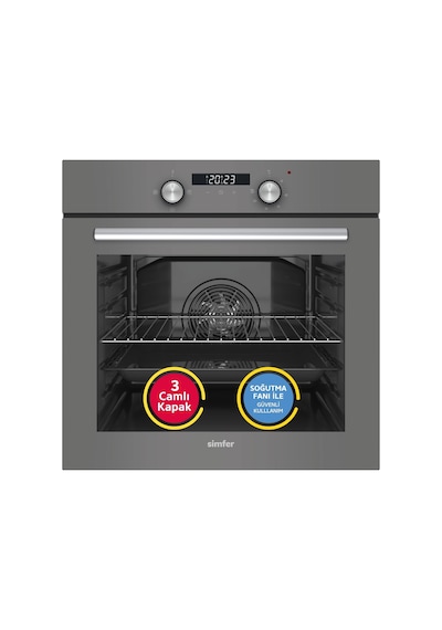 Simfer SB8225 Diamond 66 LT Ankastre Fırın Gümüş