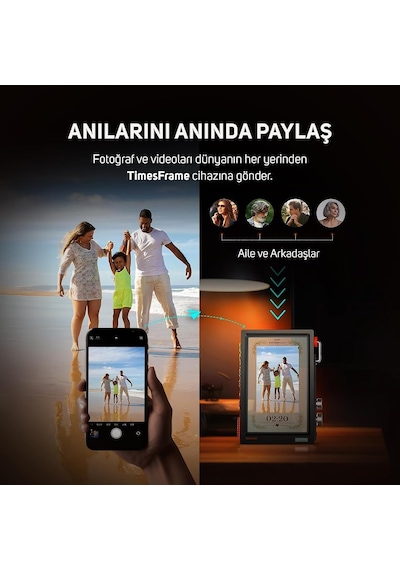 Ayrex Divoom Times Frame-10.1 İnç Dijital Resim Çerçevesi Şeffaf Ips Akıllı Linux Os Rgbled Döner Düğme Wifi 64 Diğer