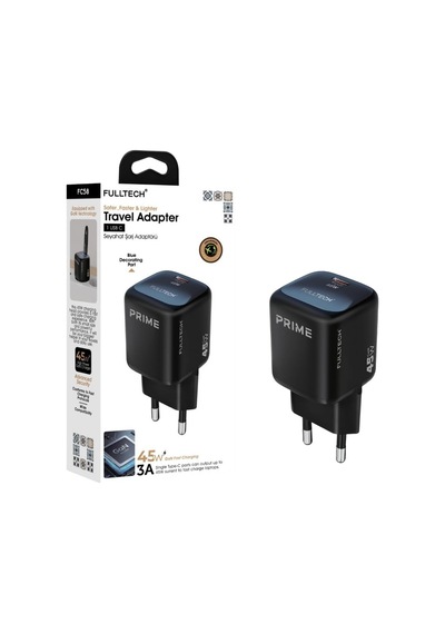 Lexroo 45w Gan Hızlı Şarj Adaptörü, Hızlı Şarj Başlığı, Akım Korumalı Güç Adaptörü, Güçlü Performans Standart