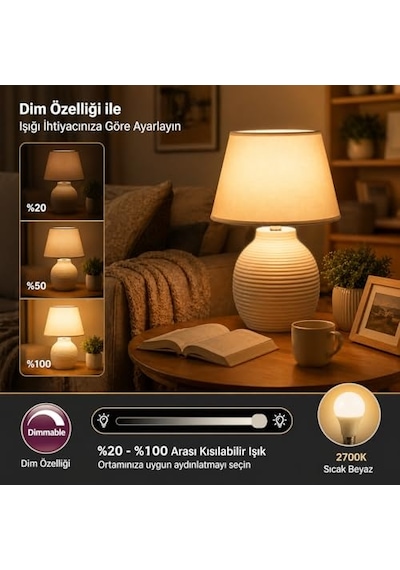 Ecolite 7.5w Led Filament Soft Ampul Dimmer Uyumlu 75w Eşdeğer 1055 Lümen E27 Duy 2700k Sarı Işık Dekoratif Led Am Diğer