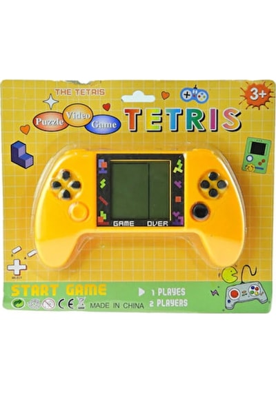 Taşınabilir Tetris Oyun Konsolu Renkli Retro Oyun Aleti Çocuklar İçin Eğlenceli Mini Konsol