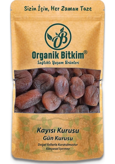 Organik Bitkim Gün Kurusu Kayısı (Kükürtsüz) 1000 G