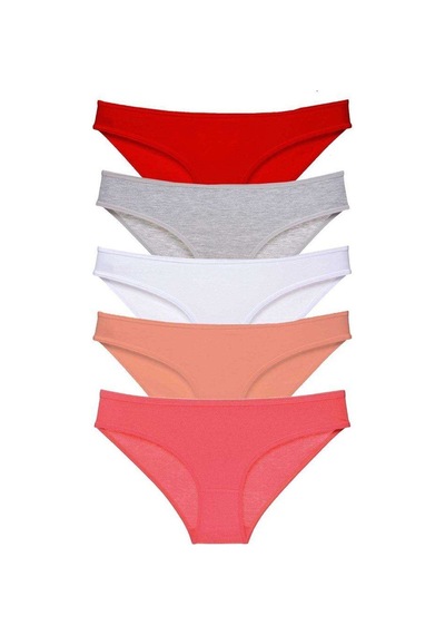 5 Adet Süper Eko Set Likralı Kadın Slip Külot 519 Mudanis Standart