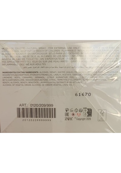 Zara Jasmıne Edp 90 Ml Vanilya