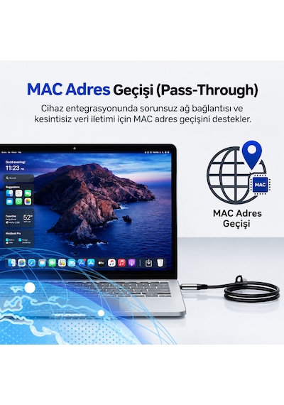 Unıtek Usb-c To Ethernet Kablo 3m C18148agy01-3m