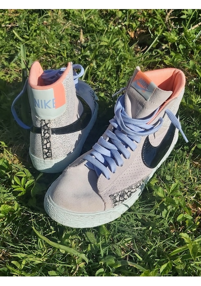 Nike Blazer Kadın Ayakkabı Kutusu Kapaksız Açık Gri