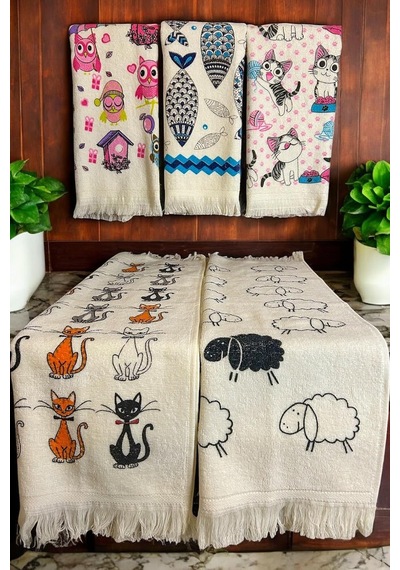 5'li Saçaklı Pamuklu Baskılı Havlu Seti 40x60 Cm El Yüz Mutfak Havlusu Yumuşak Desenli Su Emici Set 5 Li Set 3 Çok Renkli 5'li Saçaklı Pamuklu Baskılı Havlu Seti 40x60 Cm El Yüz Mutfak Havlusu Yumuşak Desenli Su Emici Set 5 Li Set 3 Çok Renkli