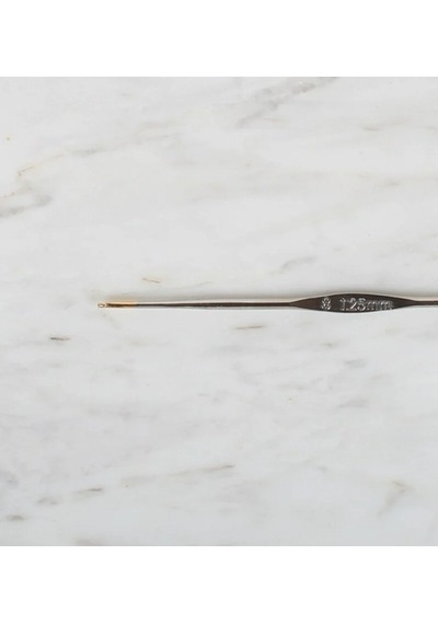 Abarta Yabalı Altın Uçlu Metal Saplı Dantel Tığ Numara Seçenekleri No 8 - 1,25 Mm