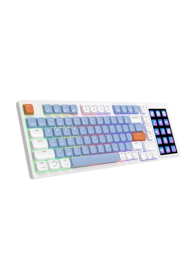 Akp-815 Low Profile Mekanik Klavye- 4.95 İnç Lcd Ekranlı Rgb- Gasket Gövde Yapısı