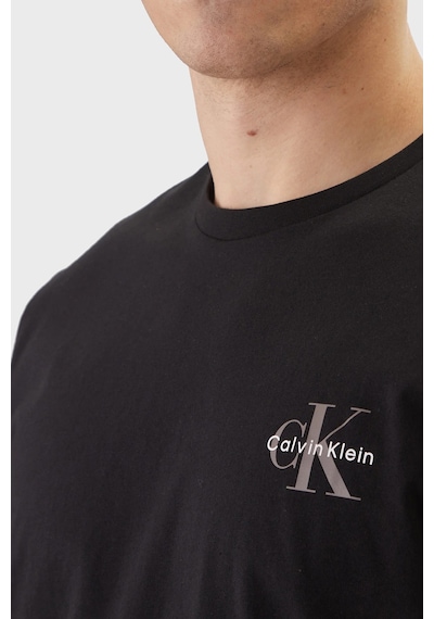 Calvin Klein Erkek T Shirt Lv04rf278g Ub1 Siyah Siyah
