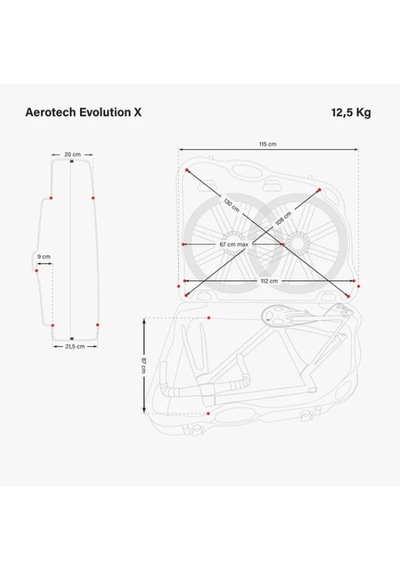 Scicon Aerotech Evolutıon X Tsa Bisiklet Taşıma Çantası Sert Kabuk Siyah