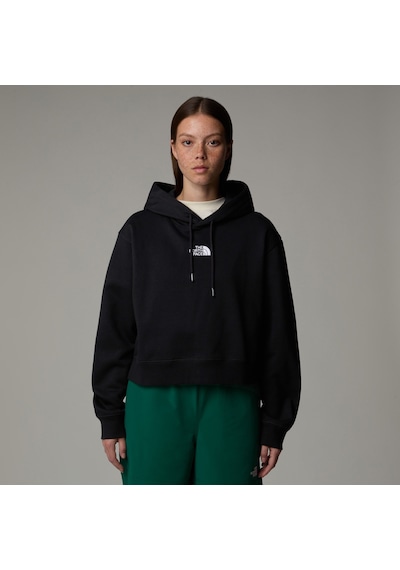 The North Face W Essential Crop Hoodie Kadın Sweatshirt-32942 Siyah