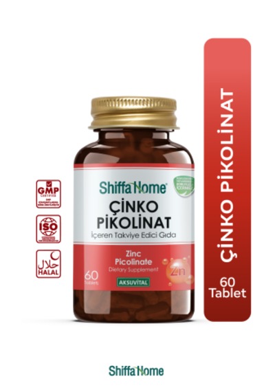 Shiffa Home Çinko Pikolinat 60 Tablet Takviye Edici Gıda