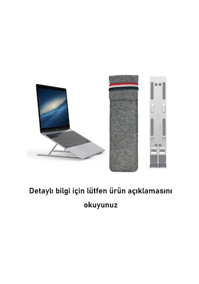 SooPii DM08 10''-15.6'' 6 Seviyeli Alüminyum Notebook Standı