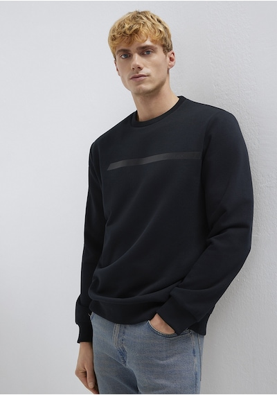 Mavi - Mavi Black Bisiklet Yaka Siyah Sweatshirt 0s10528-900 Siyah