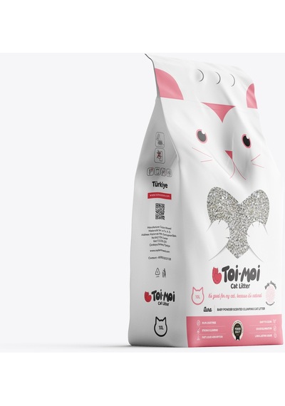 Toi Moi Bebek Pudrası Sodyum Bentonit Kedi Kumu 10 L