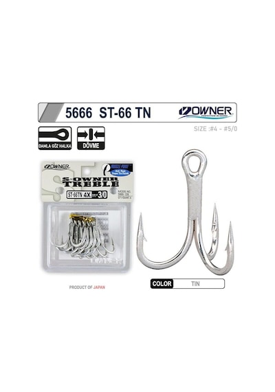 Owner 5666 St-66tn Tin Çarpma İğne 3/0