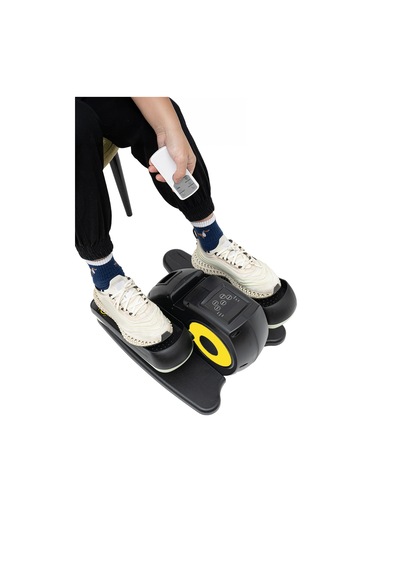 Motorlu Eliptik Kondisyon Bisikleti Masa Altı Pedallı Egzersiz Aleti Siyah