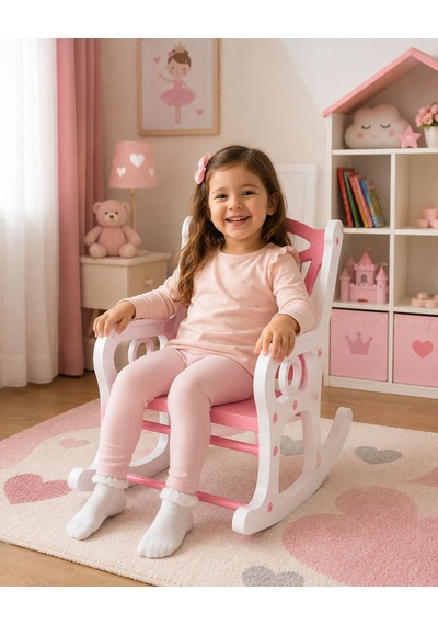Eğlenceli Sallanan Çocuk Sandalyesi 0-3 Yaş Pembe
