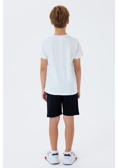 U.S. Polo Assn. U.s. Polo Assn Erkek Çocuk Bermuda 2'li Takım Beyaz-2688