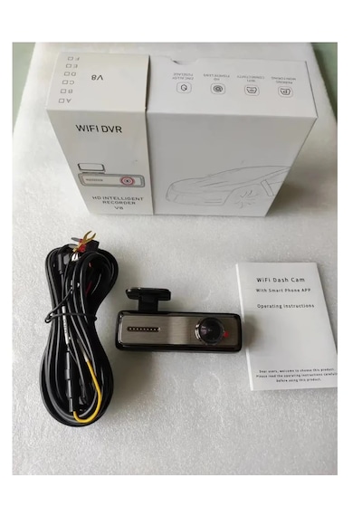 Ultra Hd 1440p 2k Geniş Açı Gece Görüşlü Akıllı Araç İçi Kamera. Wifi Araç Kamerası.