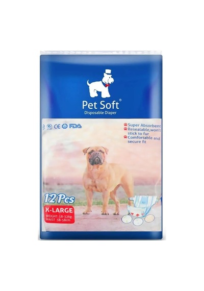 Tineke Petsoft Köpek Tuvalet Bez Kedi Tuvalet Bez Çiş Bezi X-large 12 Adet