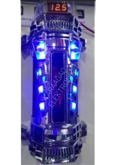 Audiomax Mx 108 Power Capasıtor, 8 Farad Led Ekranlı Remoteli Power Kapasitör