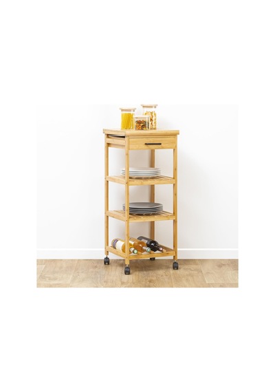Mudo Home 5 Five Simply Smart Boho Bambu Çekmeceli Etajer Diğer