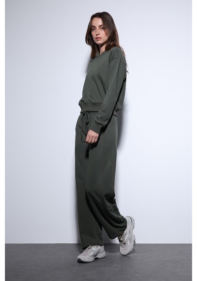 Antioch Basic Kadın Sweatshirt Ba25y920 Haki
