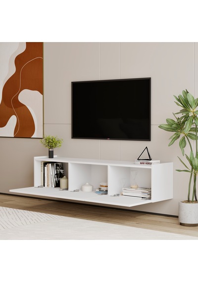 Hitit Tv Ünitesi 160 Cm 100% Mdf Beyaz