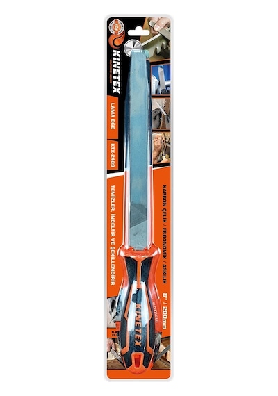 Knitex Ktx-2489 Metal Eğe Törpü 200mm 8" Lama Plastik Saplı - 12'li Paket