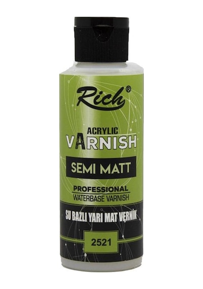 Rich Su Bazlı Yarı Mat Vernik 120 Cc 2521 Rich Su Bazlı Yarı Mat Vernik 120 Cc 2521