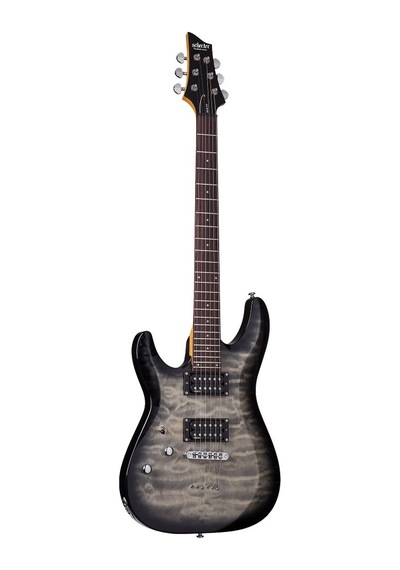 Schecter C-6 Plus LH Solak Elektro Gitar (Charcoal Burst)