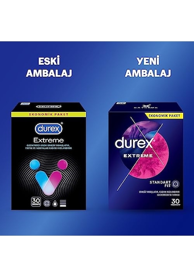 Durex Extreme 30'li Geciktiricili Ve Tırtıklı Prezervatif
