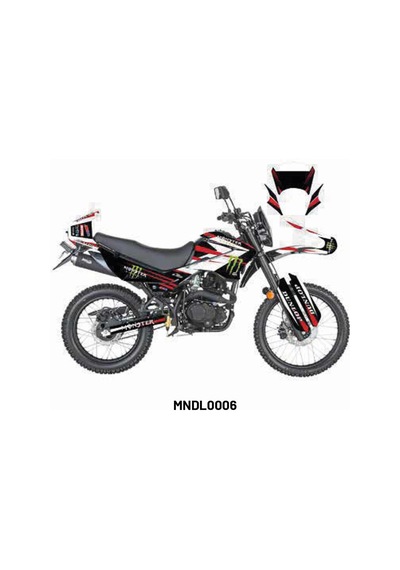 Mondial X-treme "monster X Dunlop" Tasarım Motosiklet Sticker Etiket Modeli