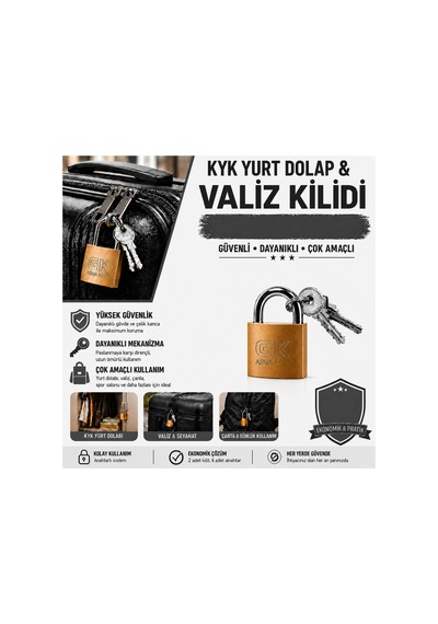 Küçük Asma Kilit 25 Mm