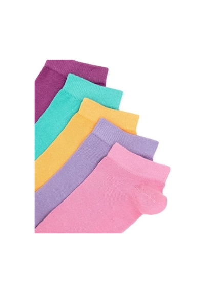 U.S. Polo Assn. Kadın 5'li Çorap Patik Colore Pembe