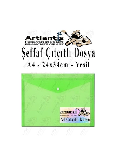 Tr A4 Çıtçıtlı Dosya Şeffaf Renkli Zarf Dosya 1 Adet Çıt Çıtlı Dosya Su Geçirmez 100 Yaprak Kapasite