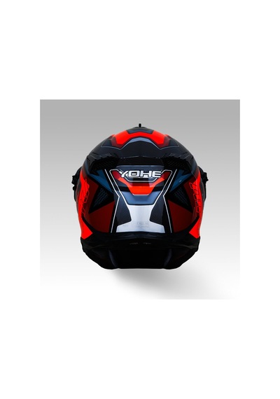 Yohe FG601 Parlak Çift Vizör Full Face Motosiklet Kaskı Neon Turuncu