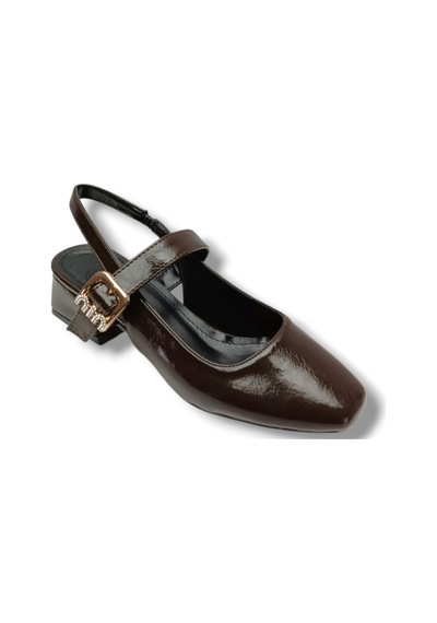 Ceylan Shoes 315-26 Kırışık Rugan Deri Kısa Kare Topuk Arkası Açık Kadın Ayakkabı Kahverengi Ceylan Shoes 315-26 Kırışık Rugan Deri Kısa Kare Topuk Arkası Açık Kadın Ayakkabı Kahverengi