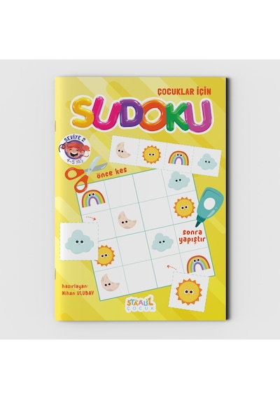 Çocuklar için Sudoku 3'lü SET - Seviye 1-2-3 3 Kitap