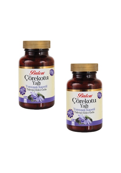 Balen Çörekotu Yağı Yumuşak Kapsül 1380 MG 80 Kapsül 2 Adet