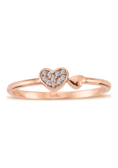 Lova Pırlanta Çifte Kalp Yüzük - 1040248